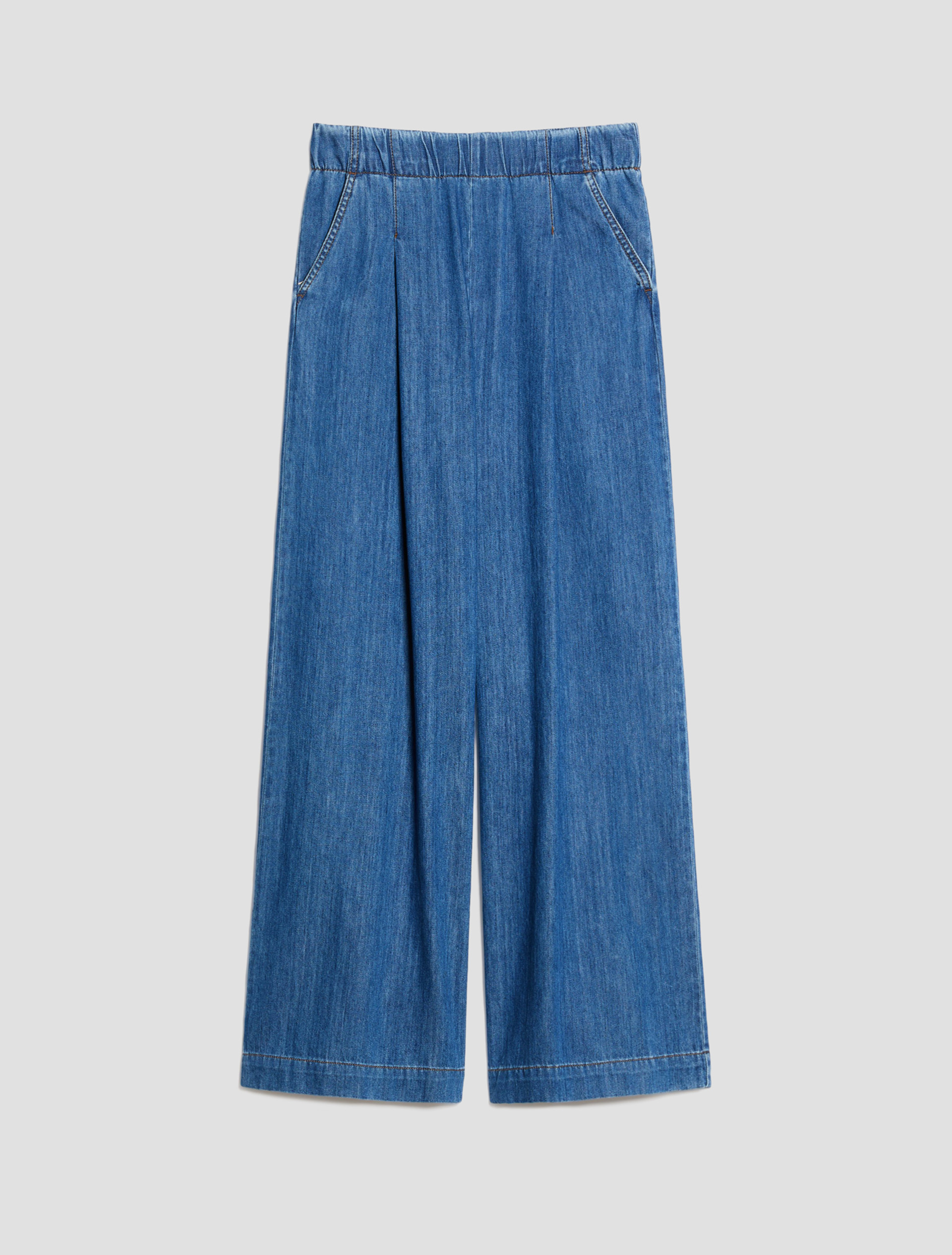 Lightweight wide-leg jeans - BLUE JEANS - pennyblack