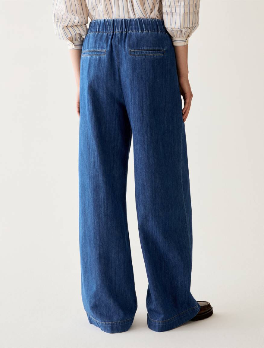 Jeans wide leg leggeri - BLUE JEANS - Pennyblack - 3
