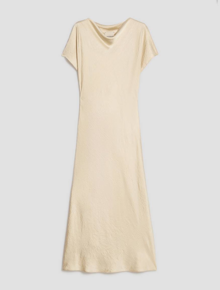 Crinkle twill midi dress - WOOL WHITE - Pennyblack - 2
