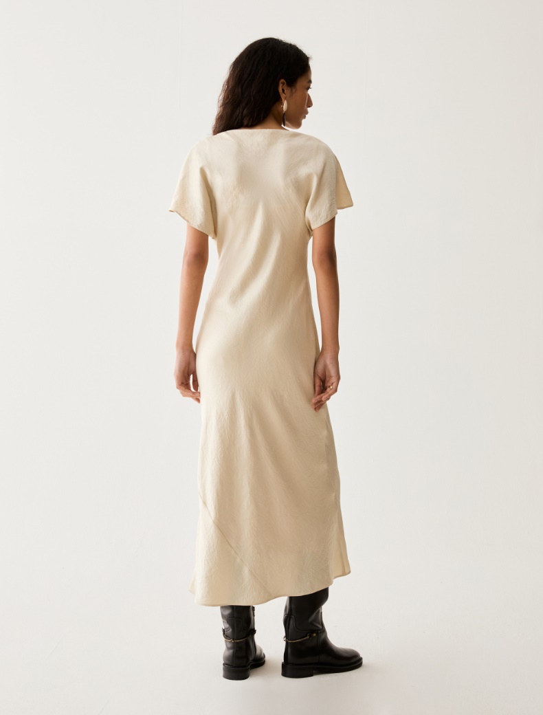 Crinkle twill midi dress - Pennyblack - 3