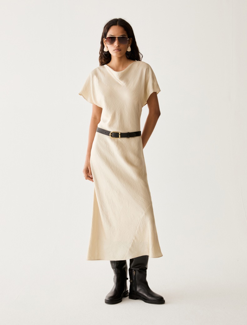 Crinkle twill midi dress - Pennyblack - 5