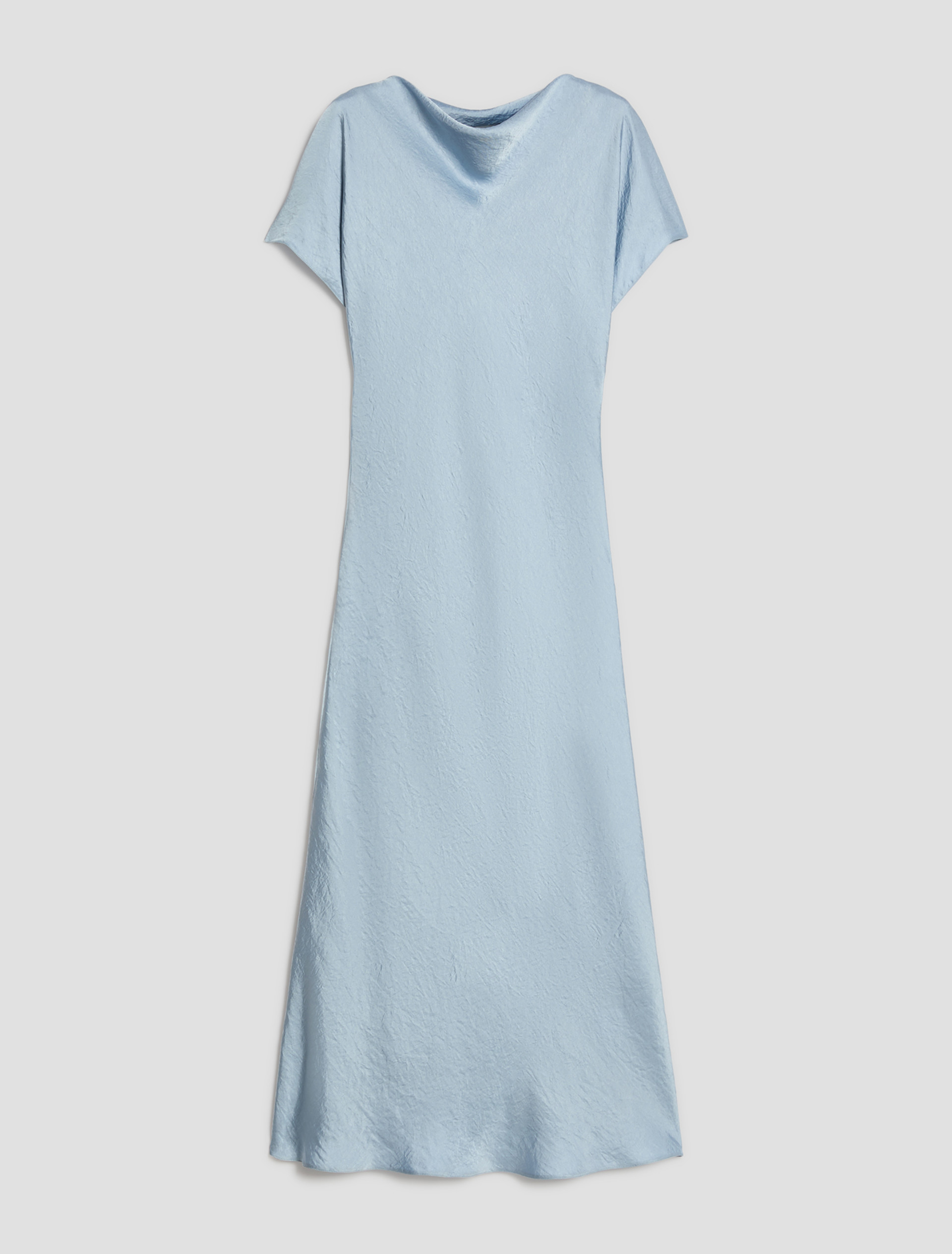 Crinkle twill midi dress - BLUE-GREY - Pennyblack - 2