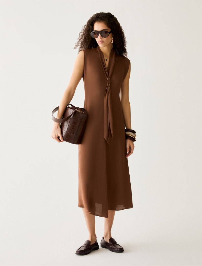 Double georgette midi dress - Pennyblack - 5
