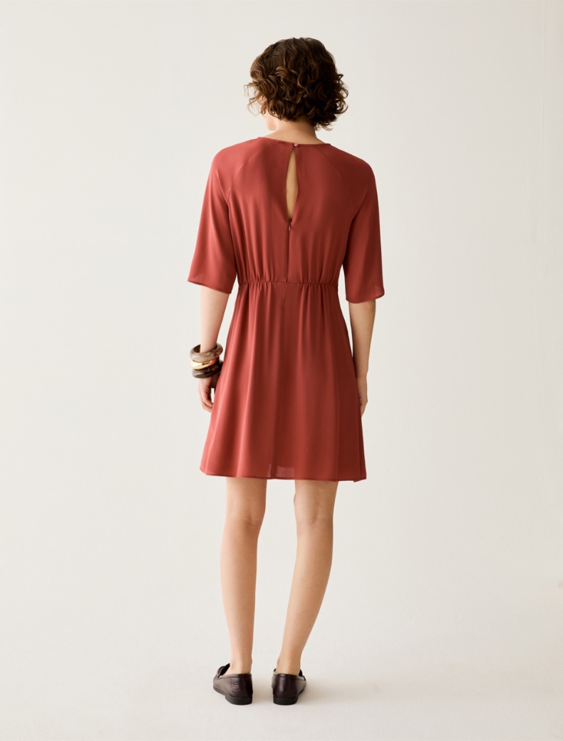Double georgette dress - RED - pennyblack