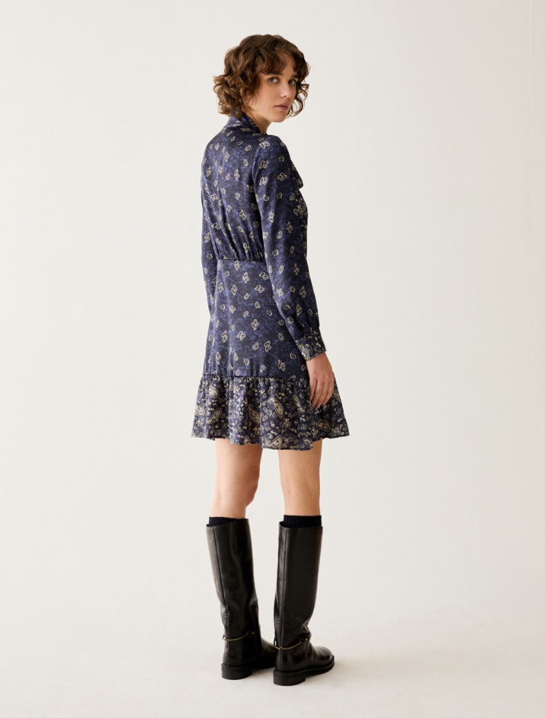 Paisley-print satin dress - Pennyblack - 3