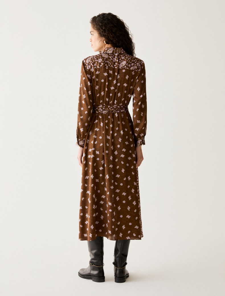 Paisley satin shirt dress - Pennyblack - 3