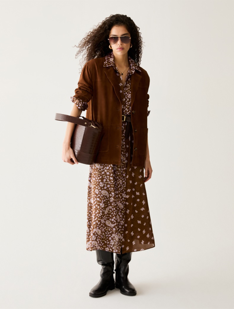 Paisley satin shirt dress - Pennyblack - 5