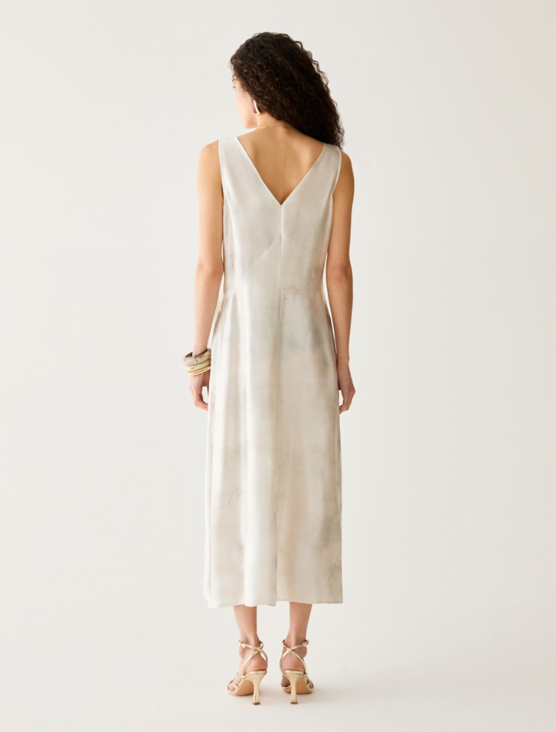 Floral silk satin dress - Pennyblack - 3