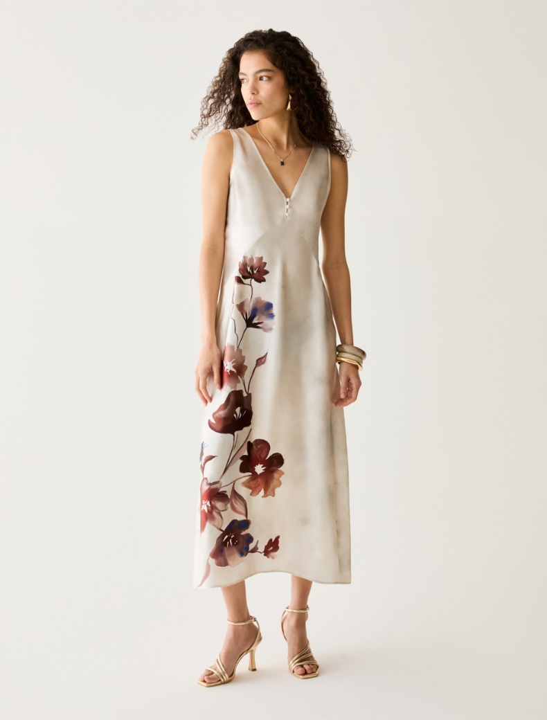 Floral silk satin dress - Pennyblack - 6