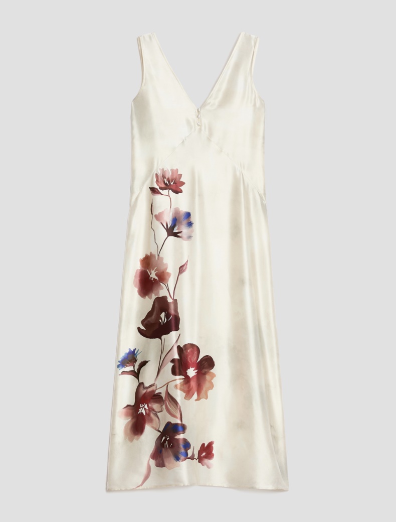 Floral silk satin dress - Pennyblack - 7