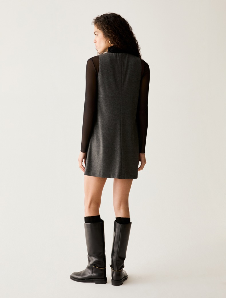Chevron lamé dress with T-shirt - Pennyblack - 3