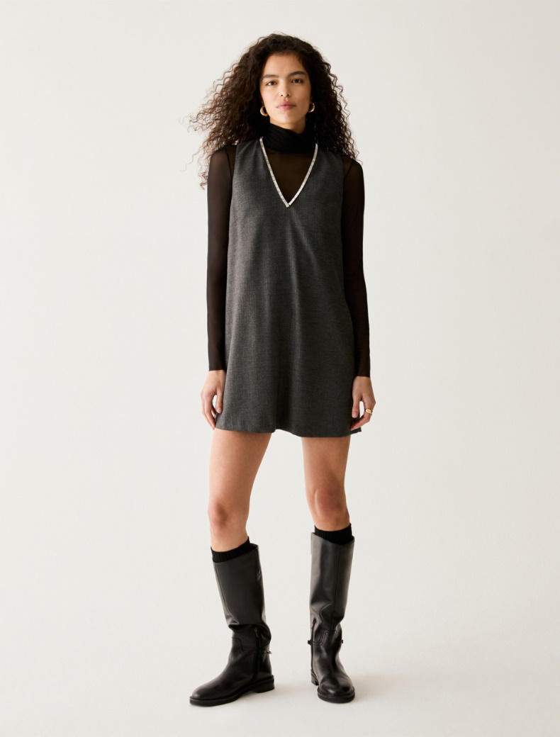Chevron lamé dress with T-shirt - Pennyblack - 6