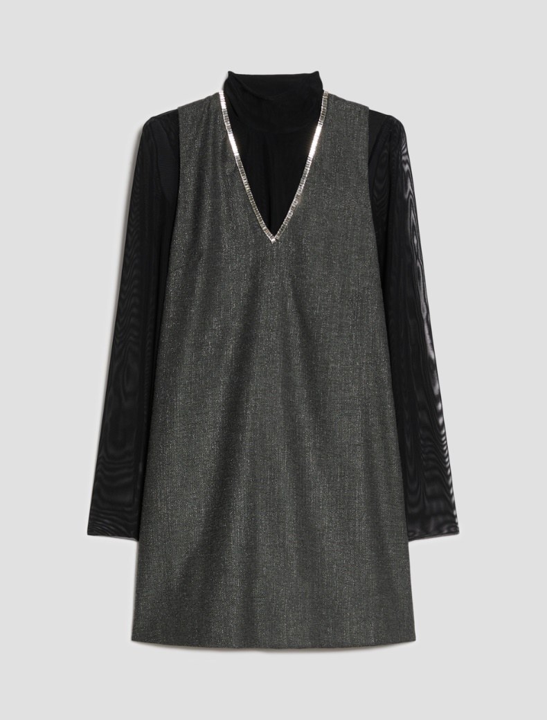 Chevron lamé dress with T-shirt - Pennyblack - 7