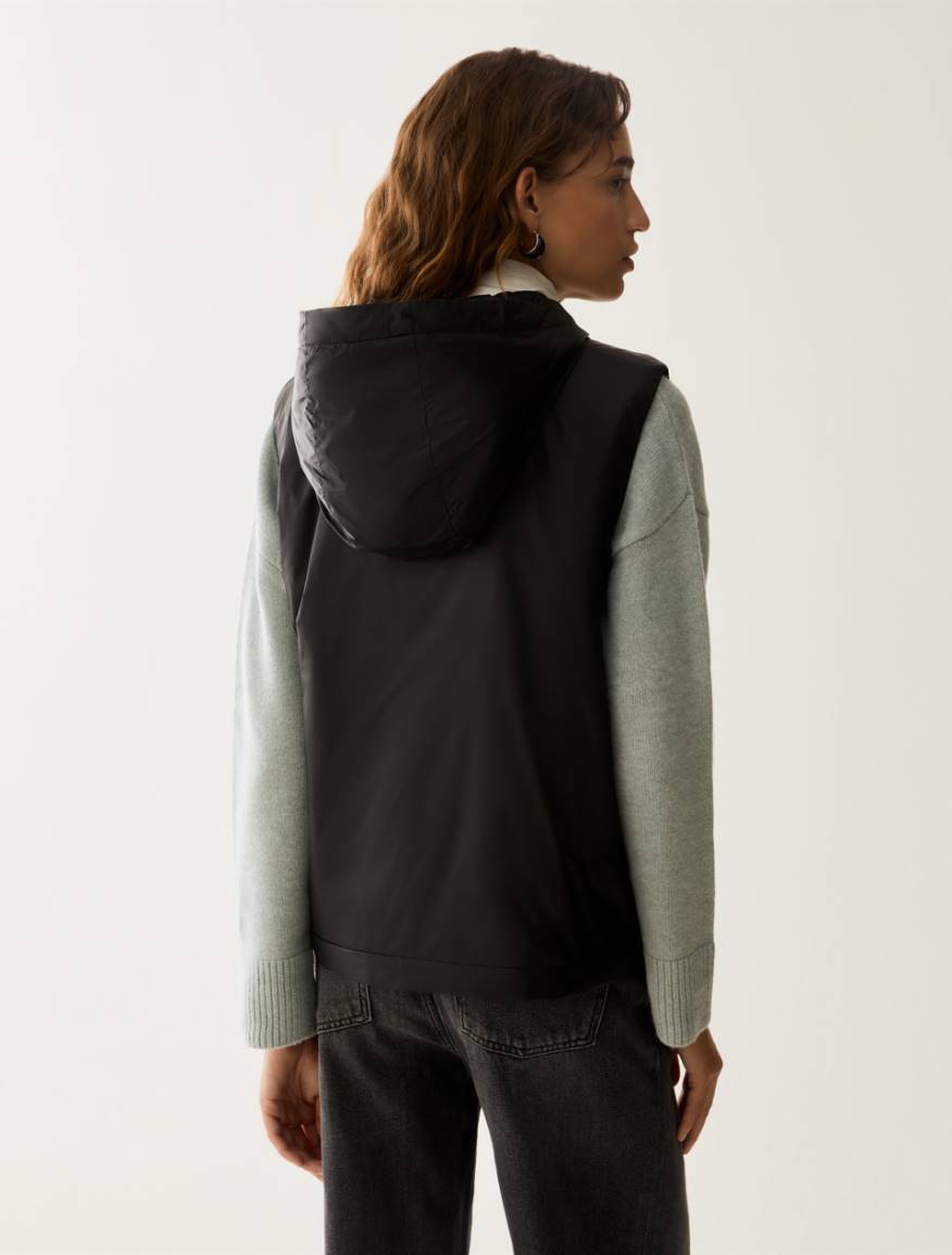Water-repellent padded gilet - BLACK - Pennyblack - 3