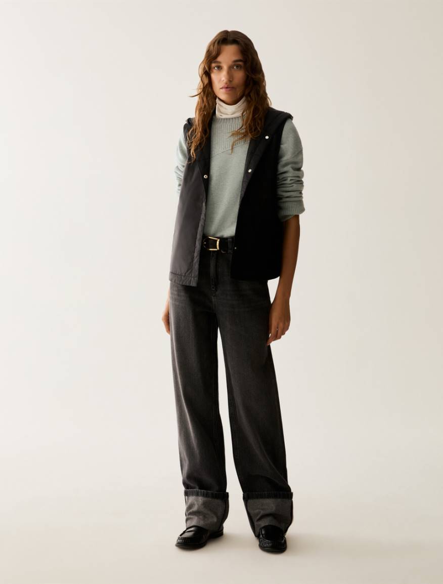 Water-repellent padded gilet - BLACK - Pennyblack - 5