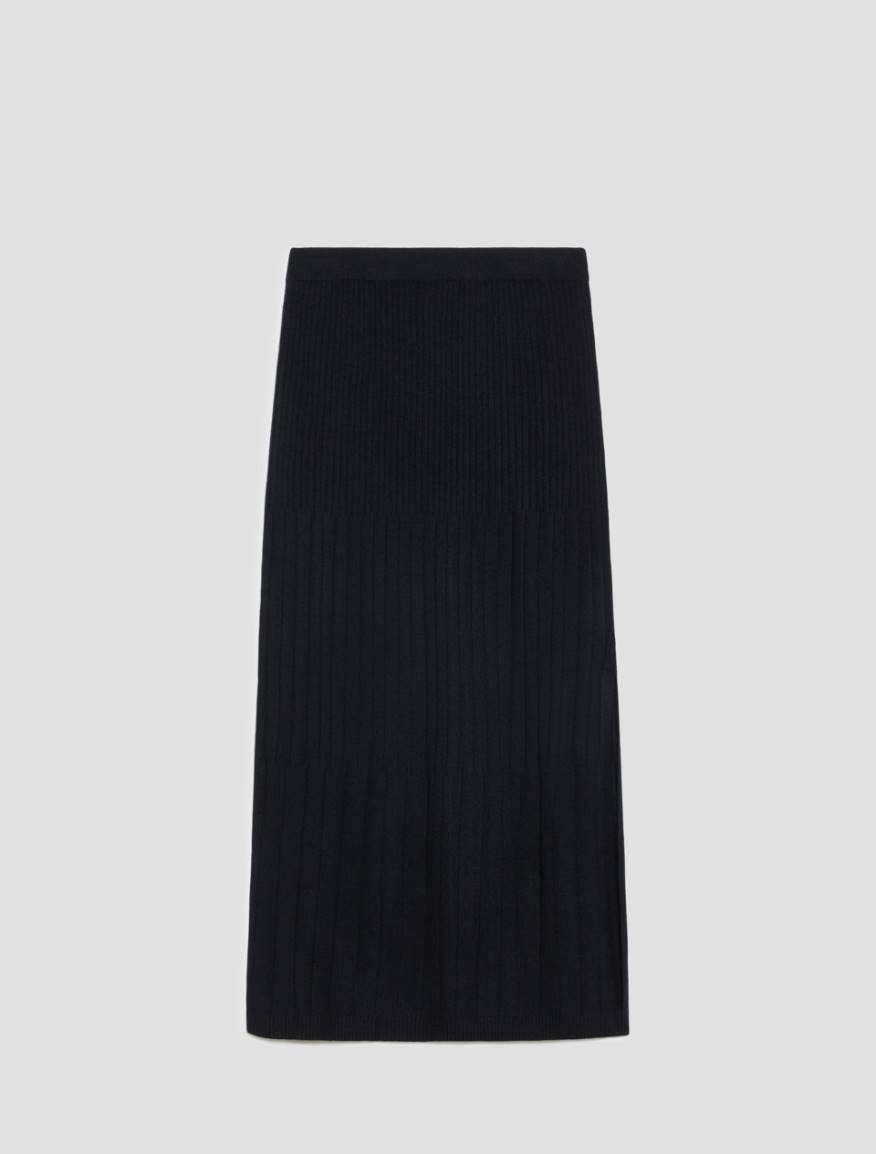 Ribbed knit skirt - BLACK - Pennyblack - 2