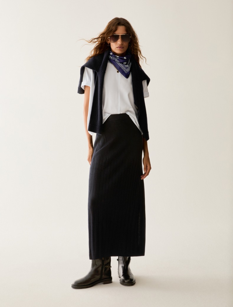 Ribbed knit skirt - Pennyblack - 5