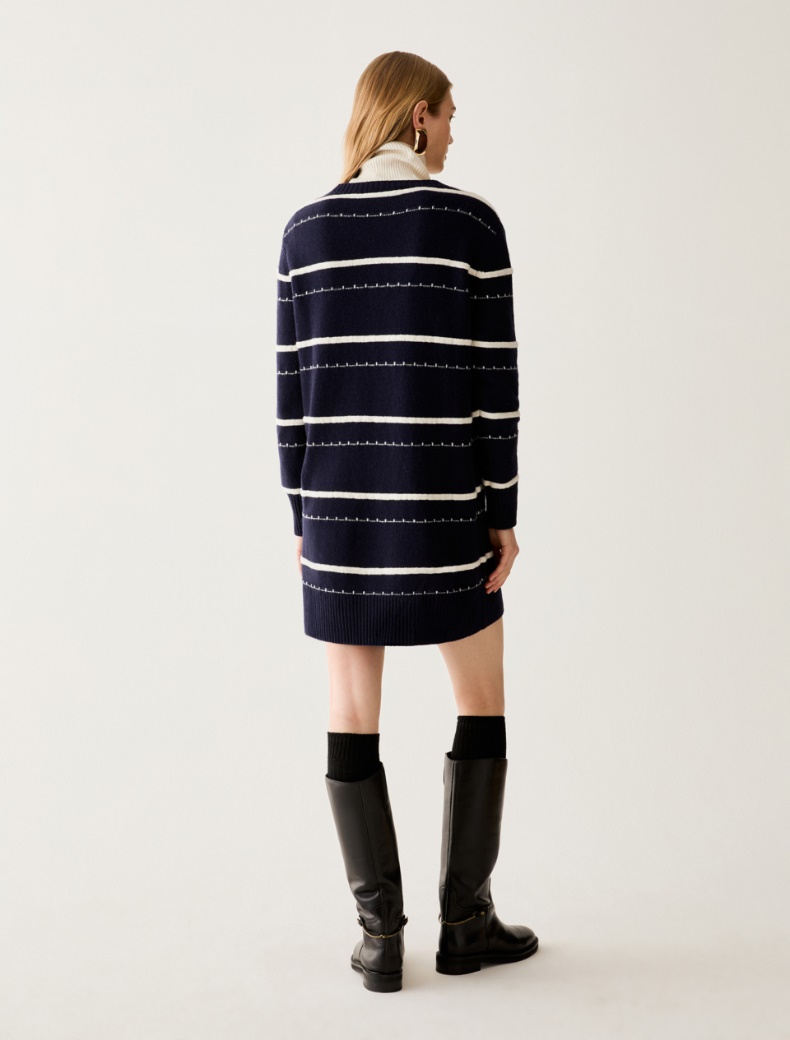 3D-striped knit dress - Pennyblack - 3