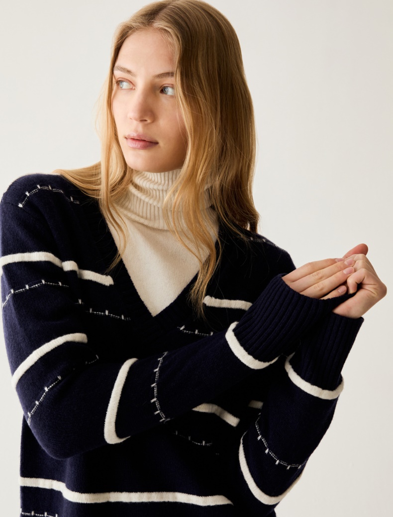 3D-striped knit dress - Pennyblack - 4