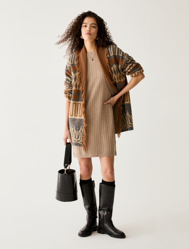Rib-knit dress - Pennyblack - 5
