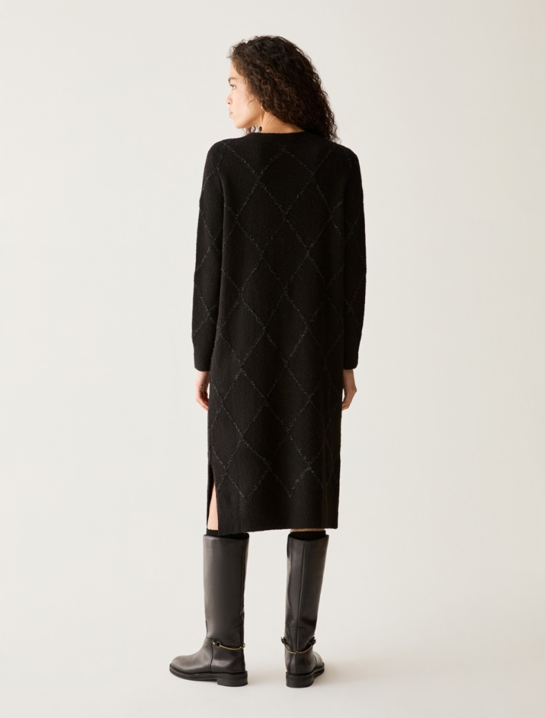 Argyle lamé knit dress - Pennyblack - 3