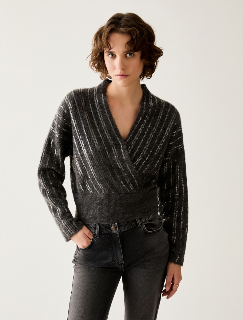 Sequin-embroidered jumper - Pennyblack