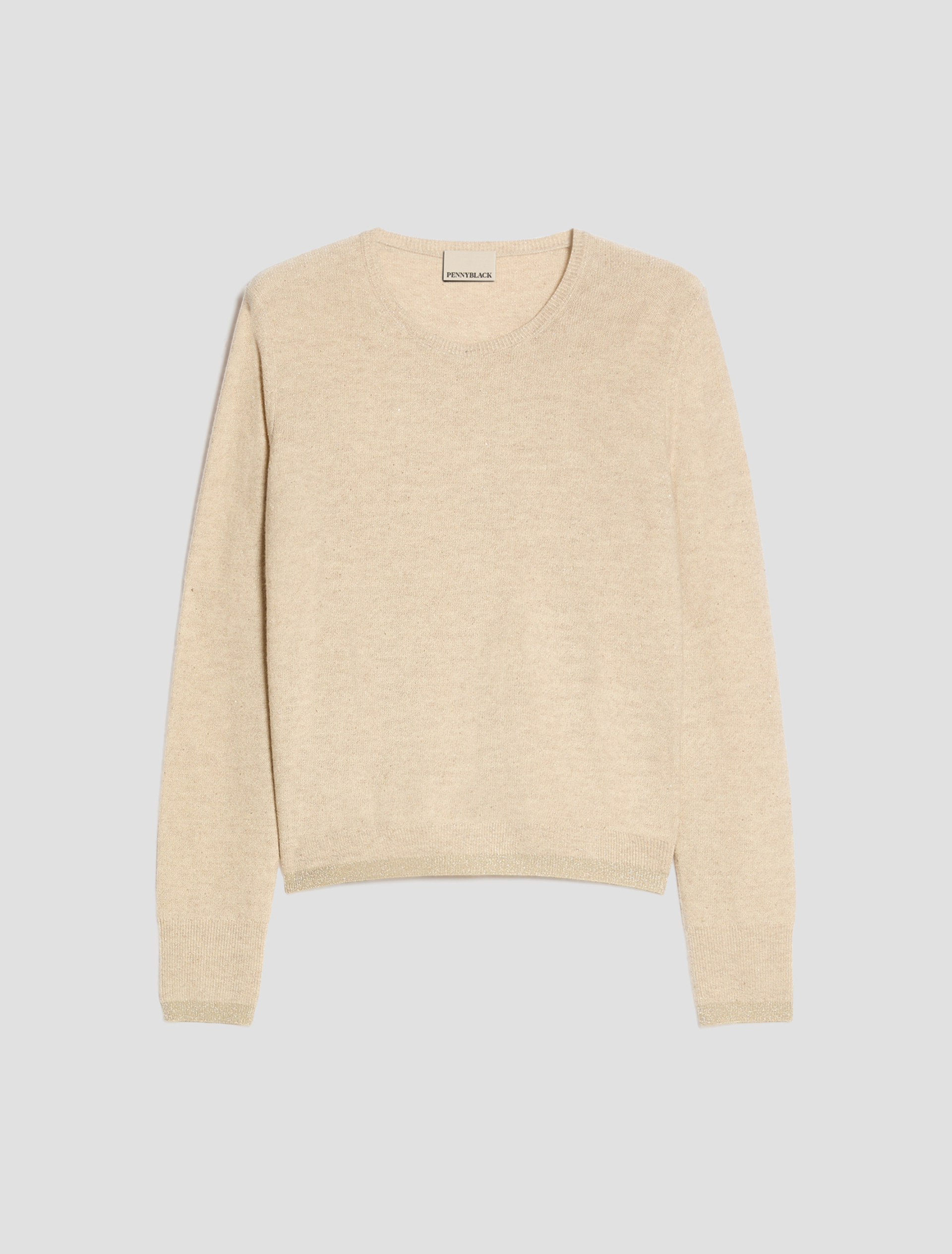 Micro-sequinned jumper - BEIGE - Pennyblack - 2