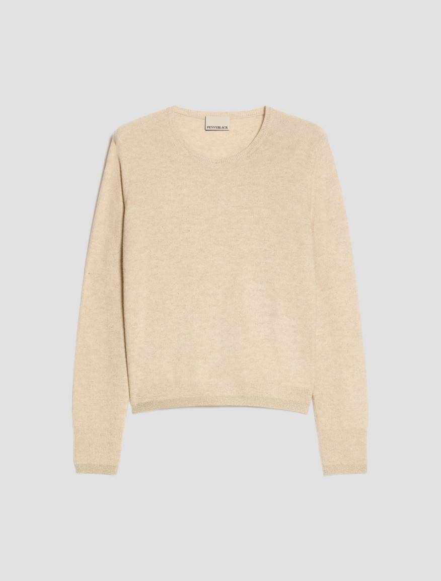Micro-sequinned jumper - BEIGE - Pennyblack - 2
