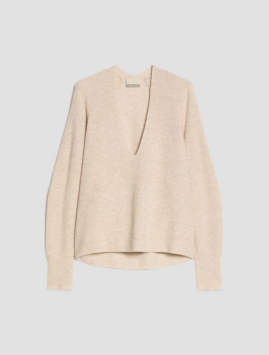 Trinity stitch jumper - BEIGE - Pennyblack - 2