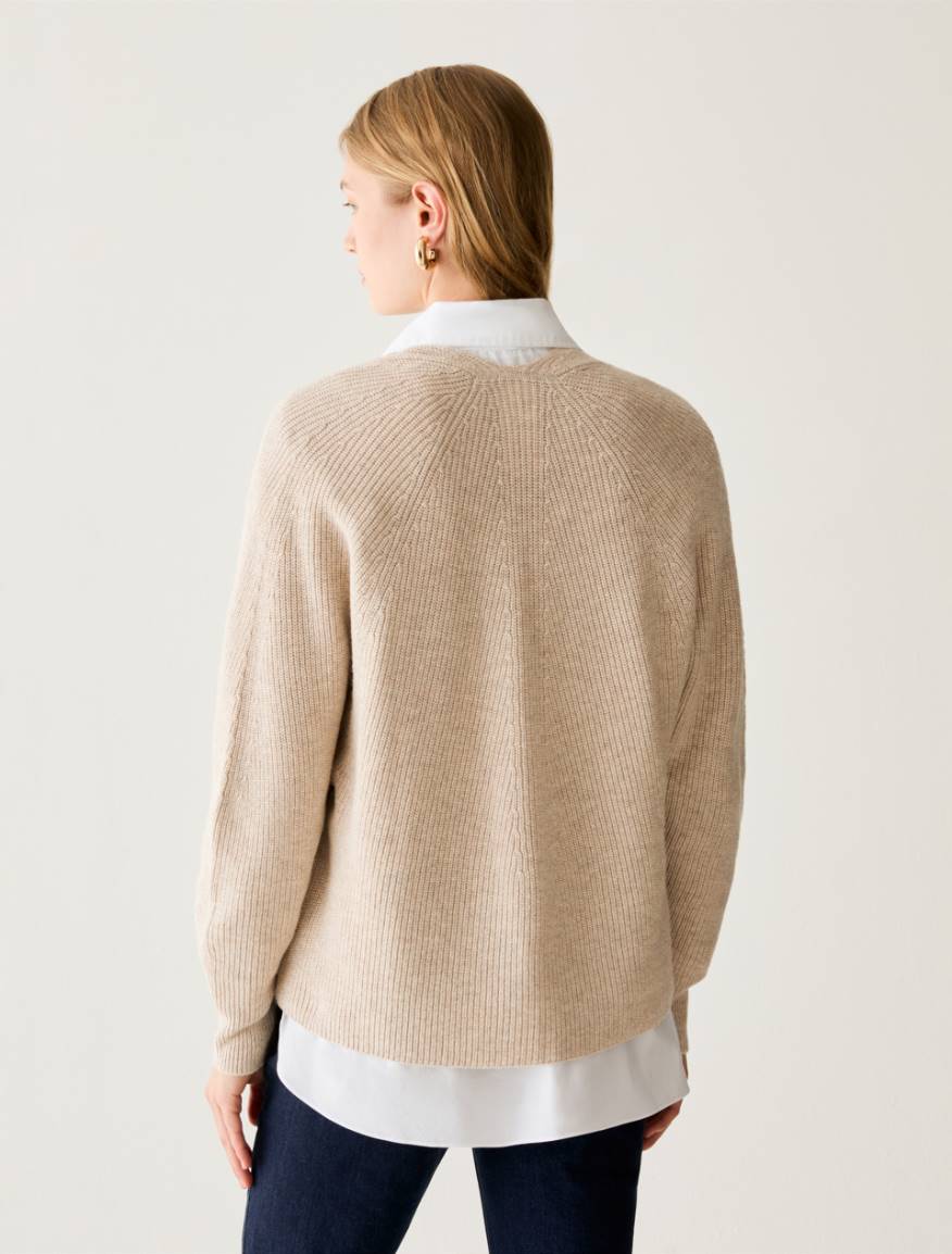 Trinity stitch jumper - BEIGE - Pennyblack - 3