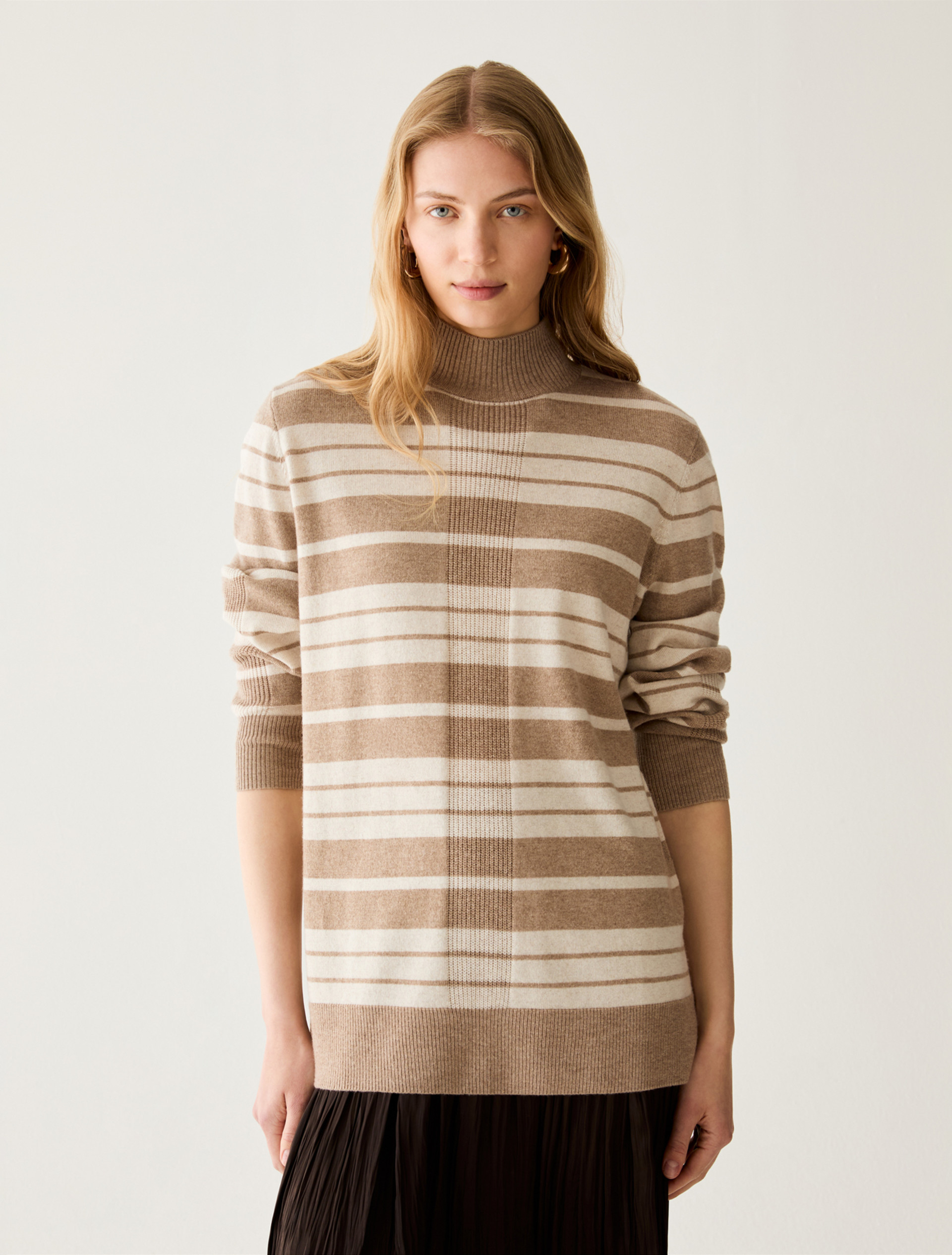 Soft wool blend jumper - HAZELNUT BROWN - Pennyblack - 1