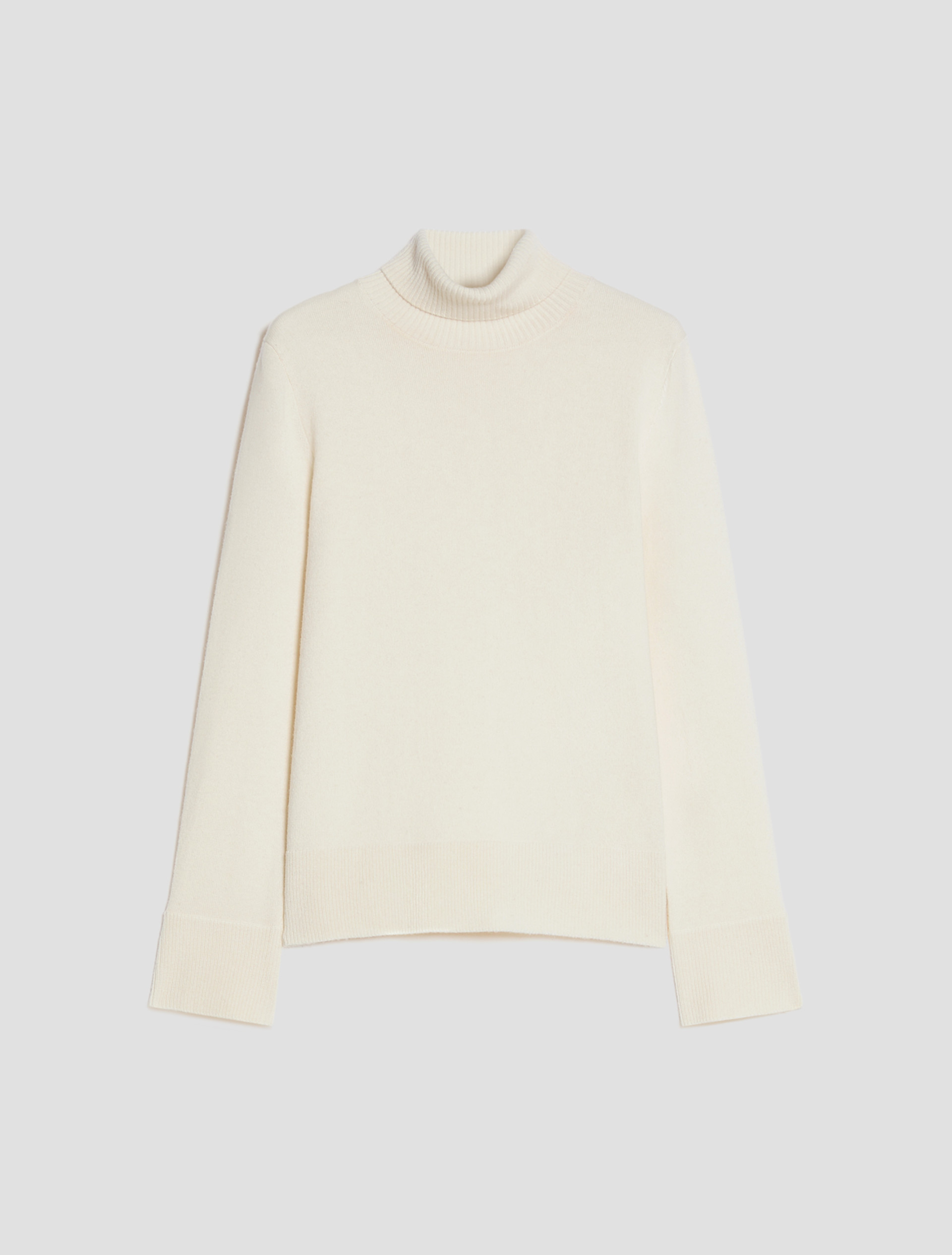 Wool-blend polo-neck jumper - WHITE - Pennyblack - 2