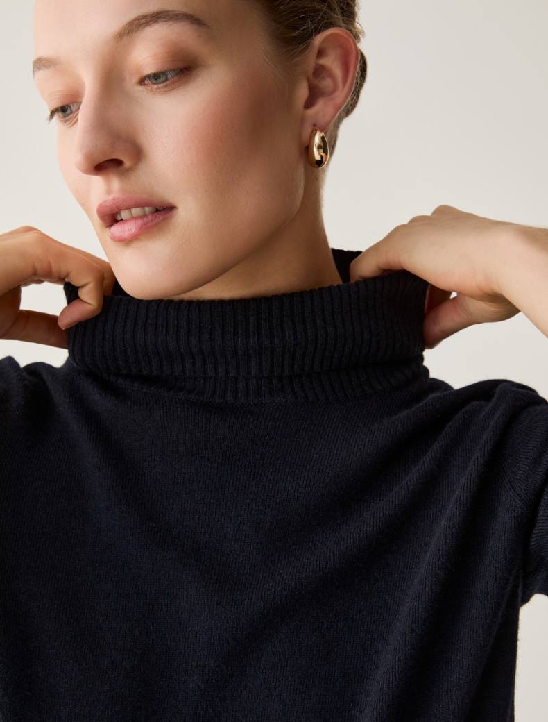 Wool-blend polo-neck jumper - Pennyblack - 4
