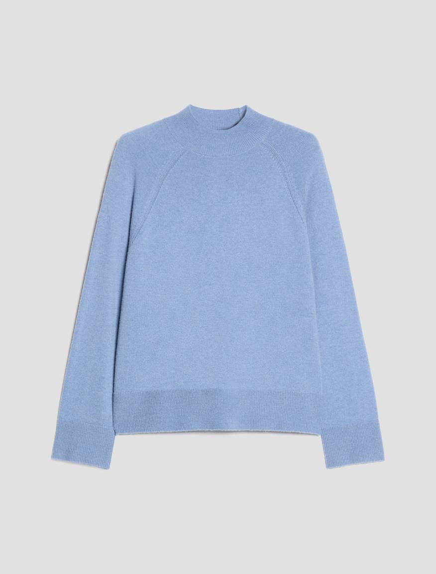 Boxy-cut wool blend jumper - LIGHT BLUE - Pennyblack - 2