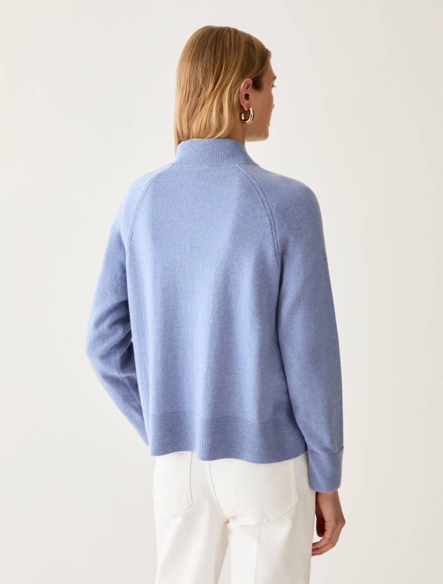 Boxy-cut wool blend jumper - LIGHT BLUE - Pennyblack - 3