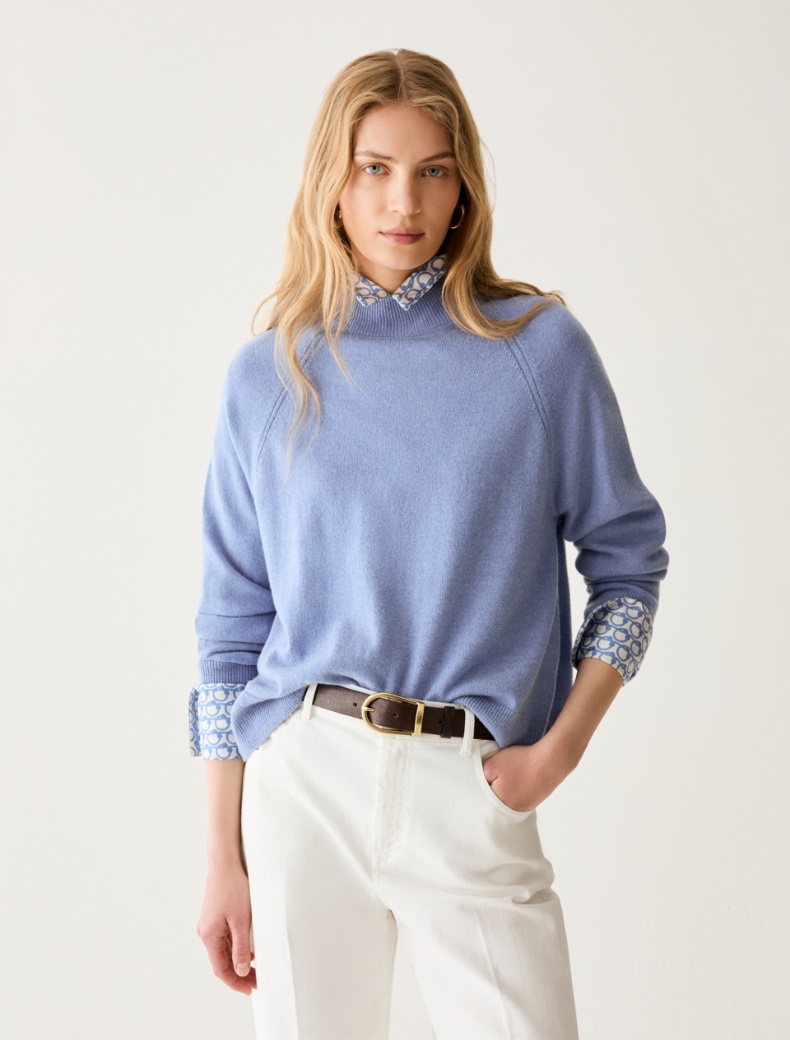 Boxy-cut wool blend jumper - Pennyblack