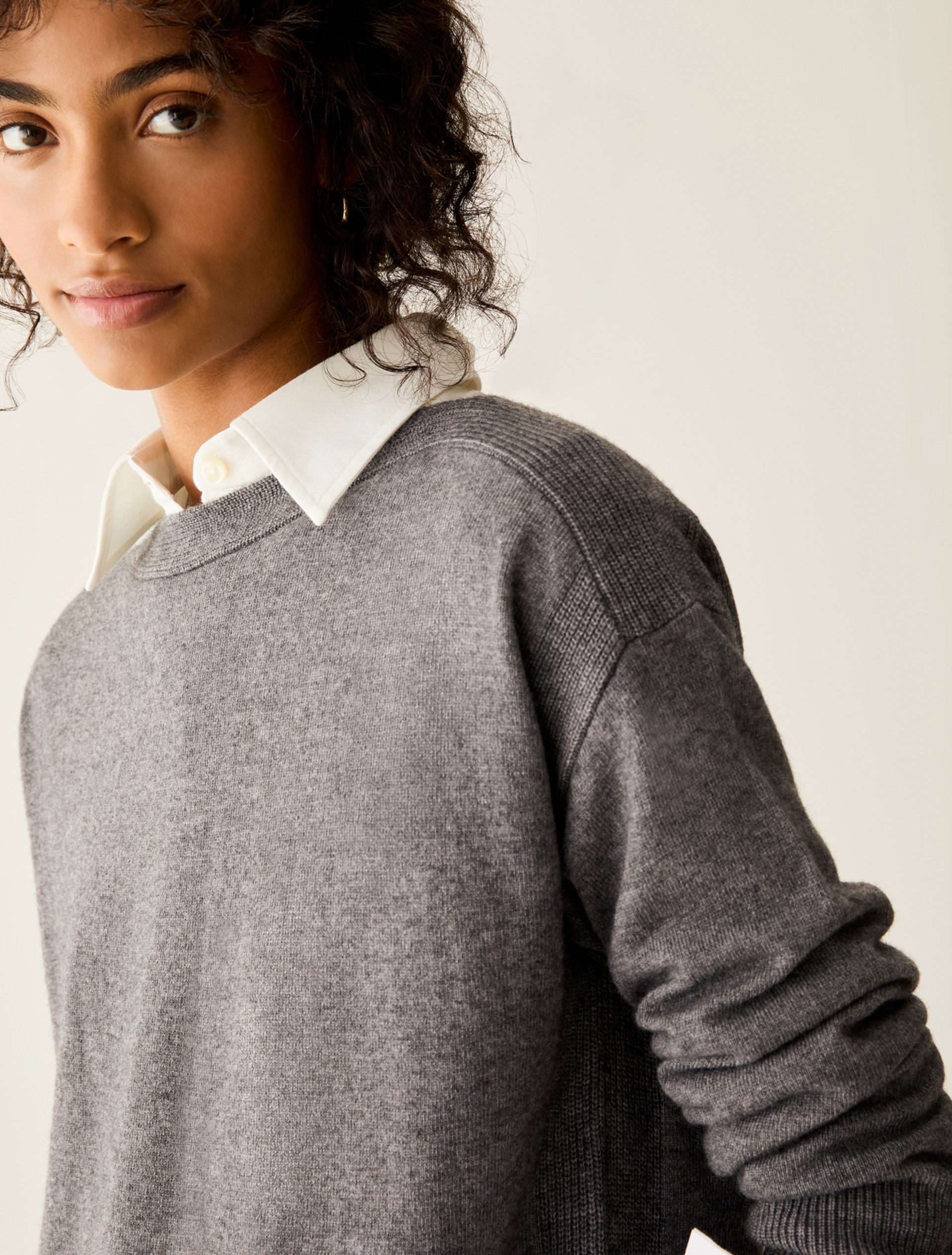 Wool blend jumper - GREY - Pennyblack - 4
