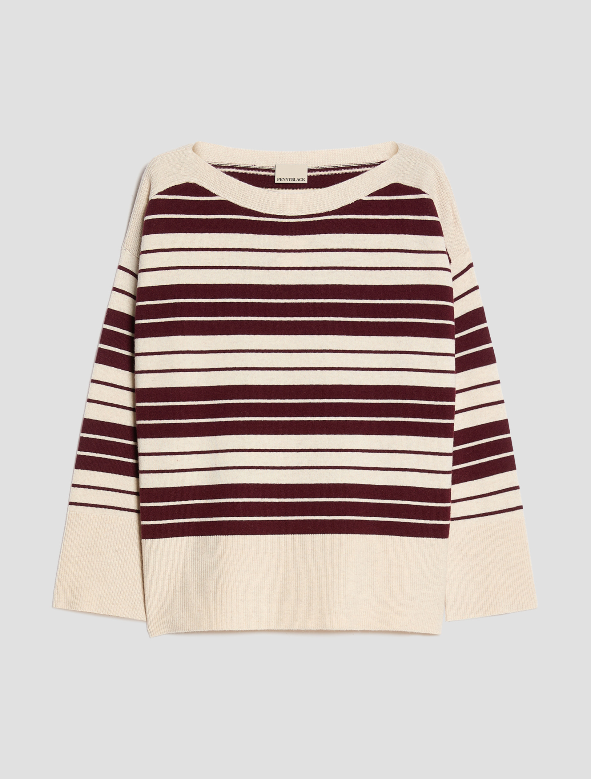 Wool blend jumper - BORDEAUX - Pennyblack - 2