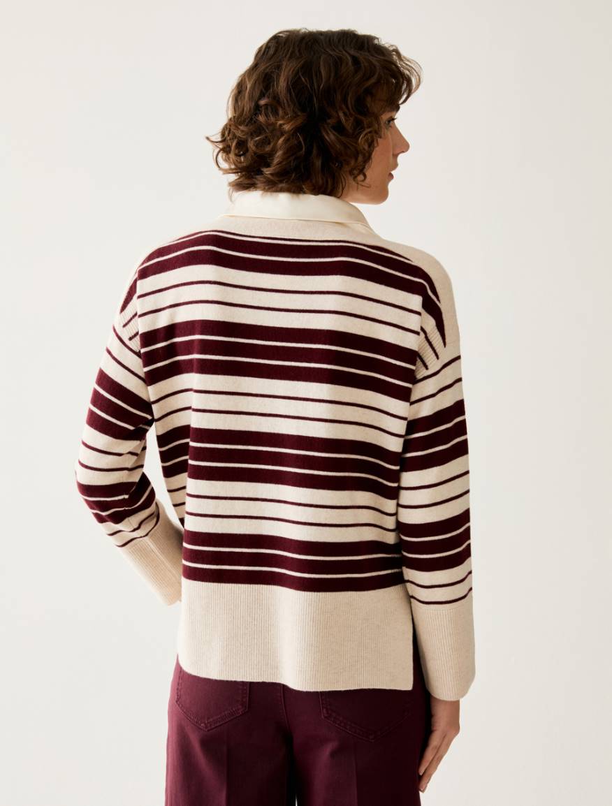 Wool blend jumper - BORDEAUX - Pennyblack - 3