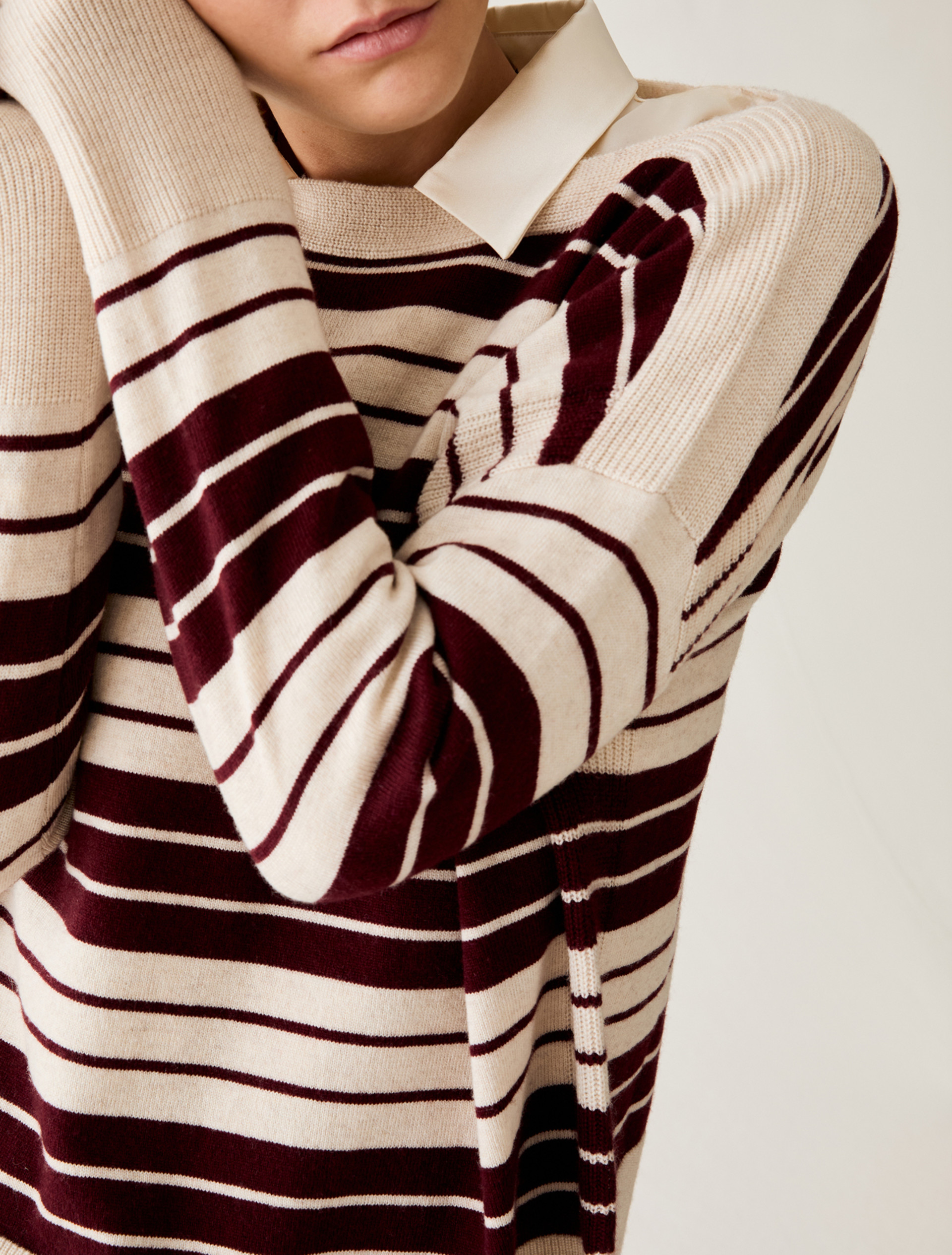 Wool blend jumper - BORDEAUX - Pennyblack - 4