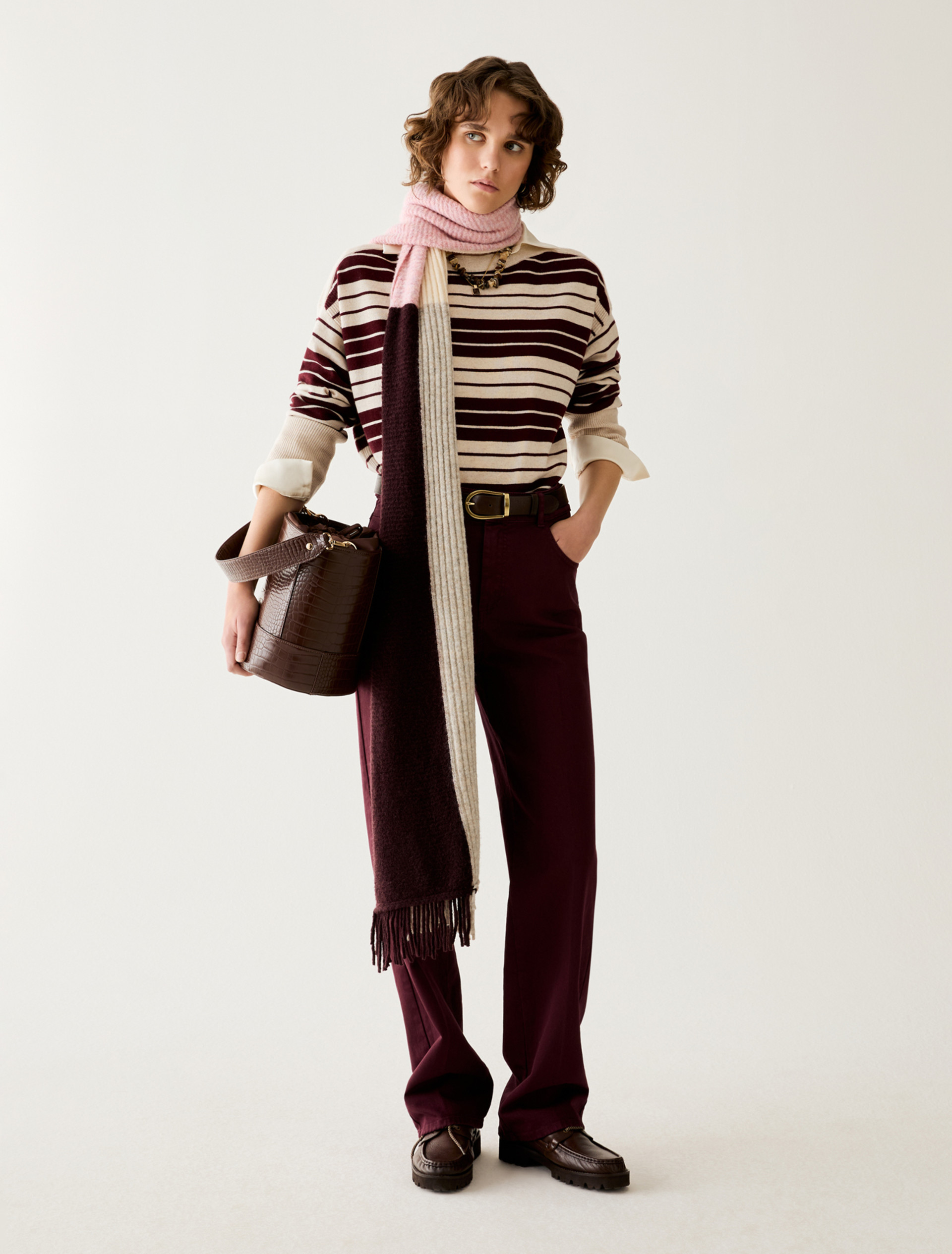Wool blend jumper - BORDEAUX - Pennyblack - 5