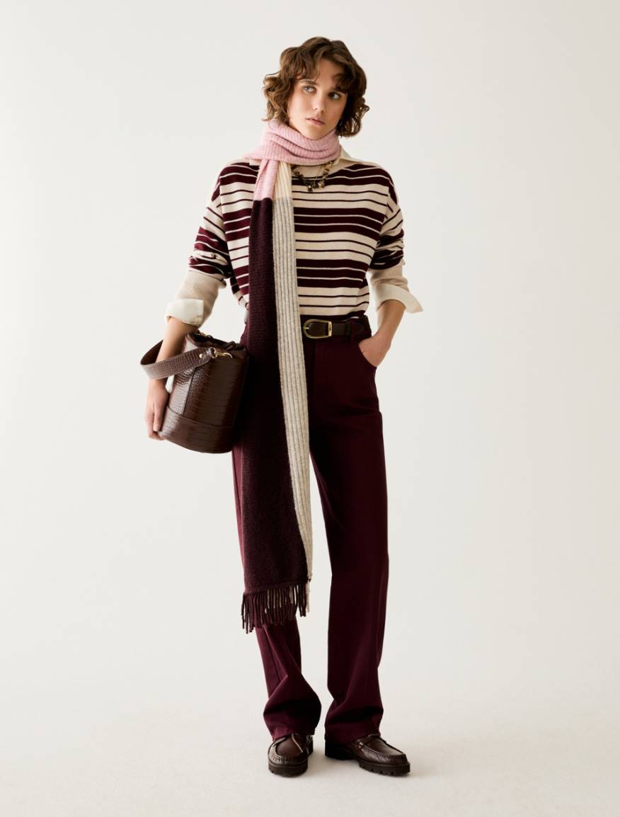 Wool blend jumper - BORDEAUX - Pennyblack - 5