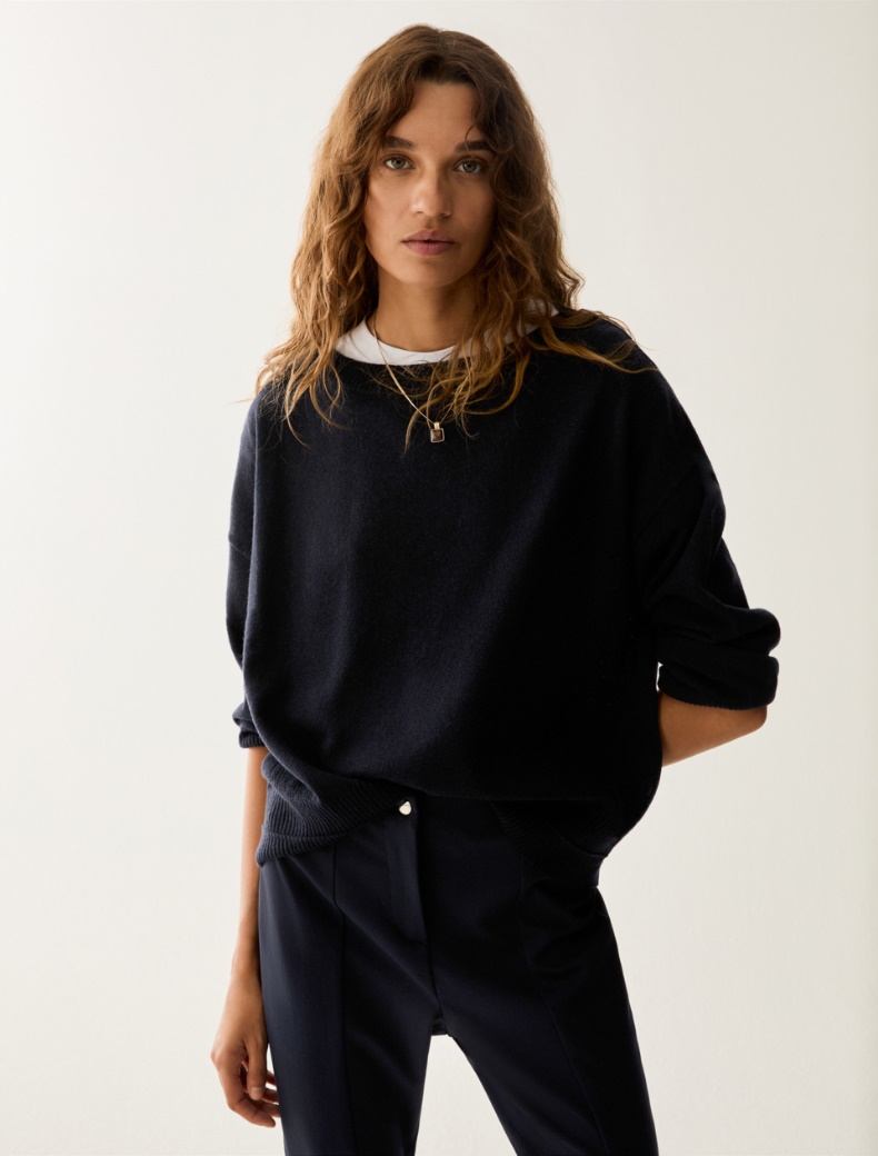 Wide-fit wool and cashmere jumper - Pennyblack - 6