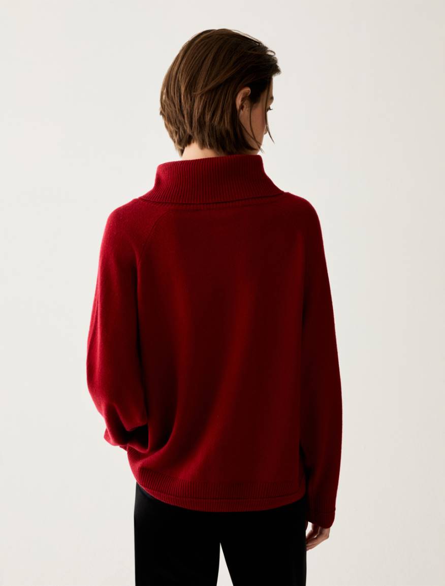 Wool and cashmere jumper - RED - Pennyblack - 3
