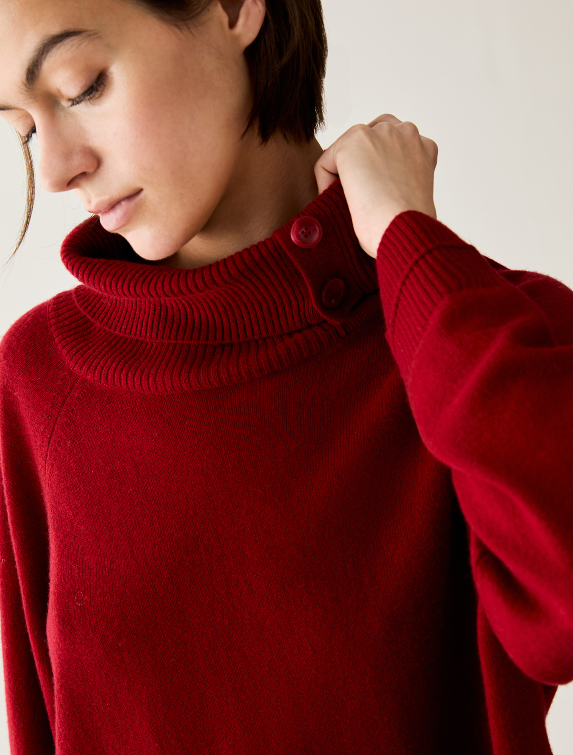 Wool and cashmere jumper - RED - Pennyblack - 4