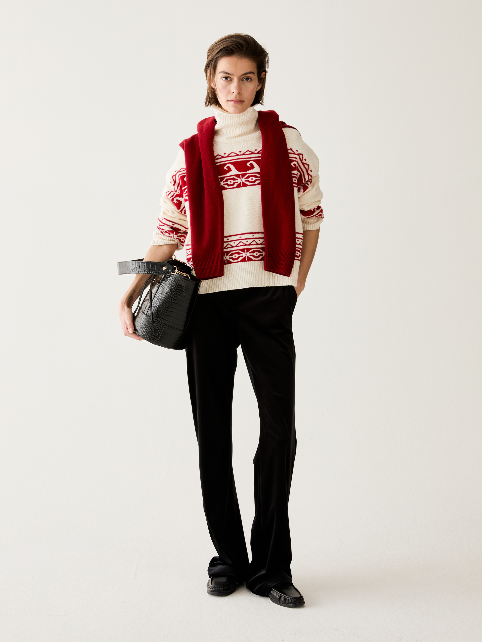 Wool and cashmere jumper - RED - Pennyblack - 5