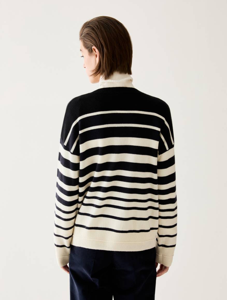 Wool and cashmere jumper - NAVY - Pennyblack - 3