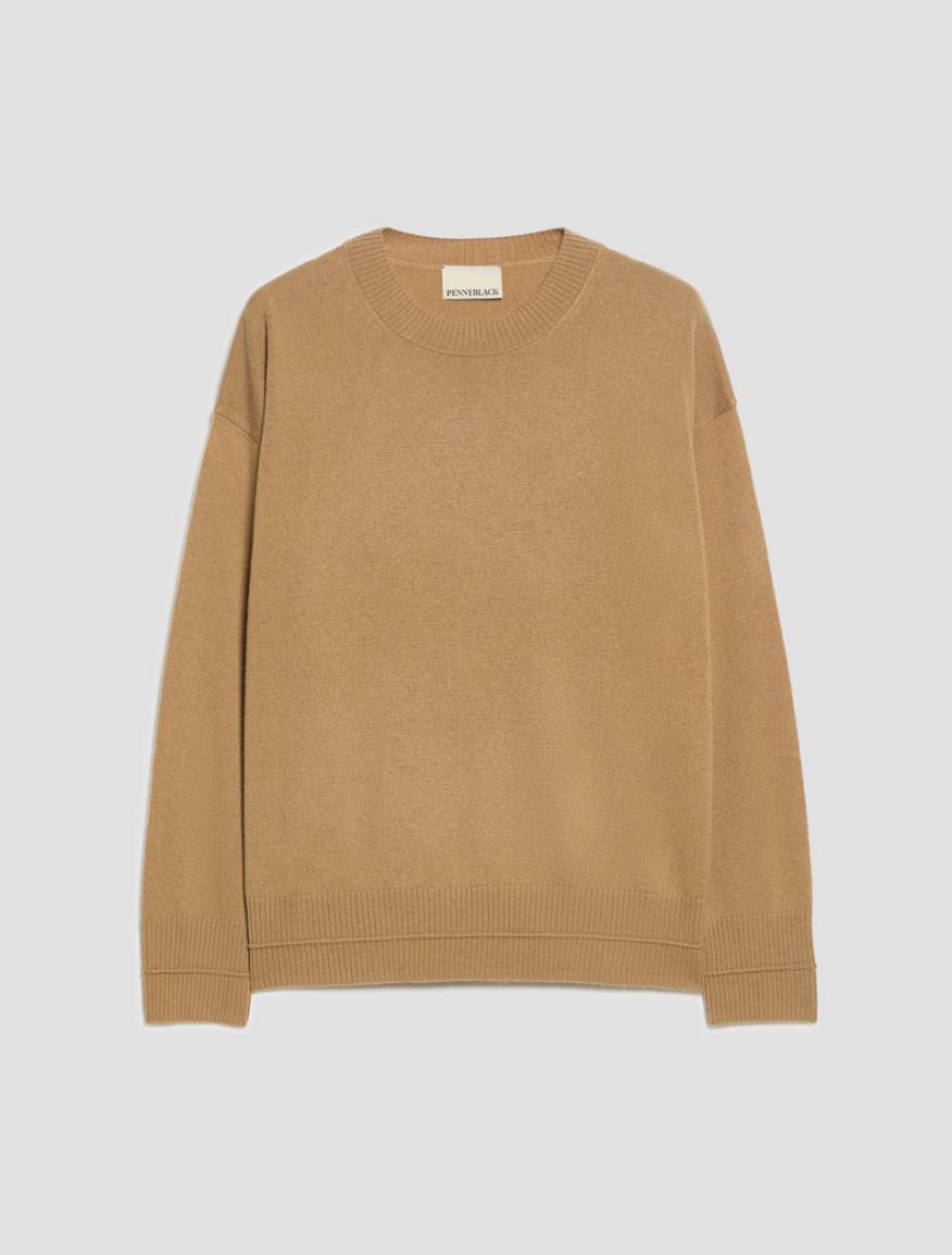 Wool and cashmere jumper - CINNAMON - Pennyblack - 2