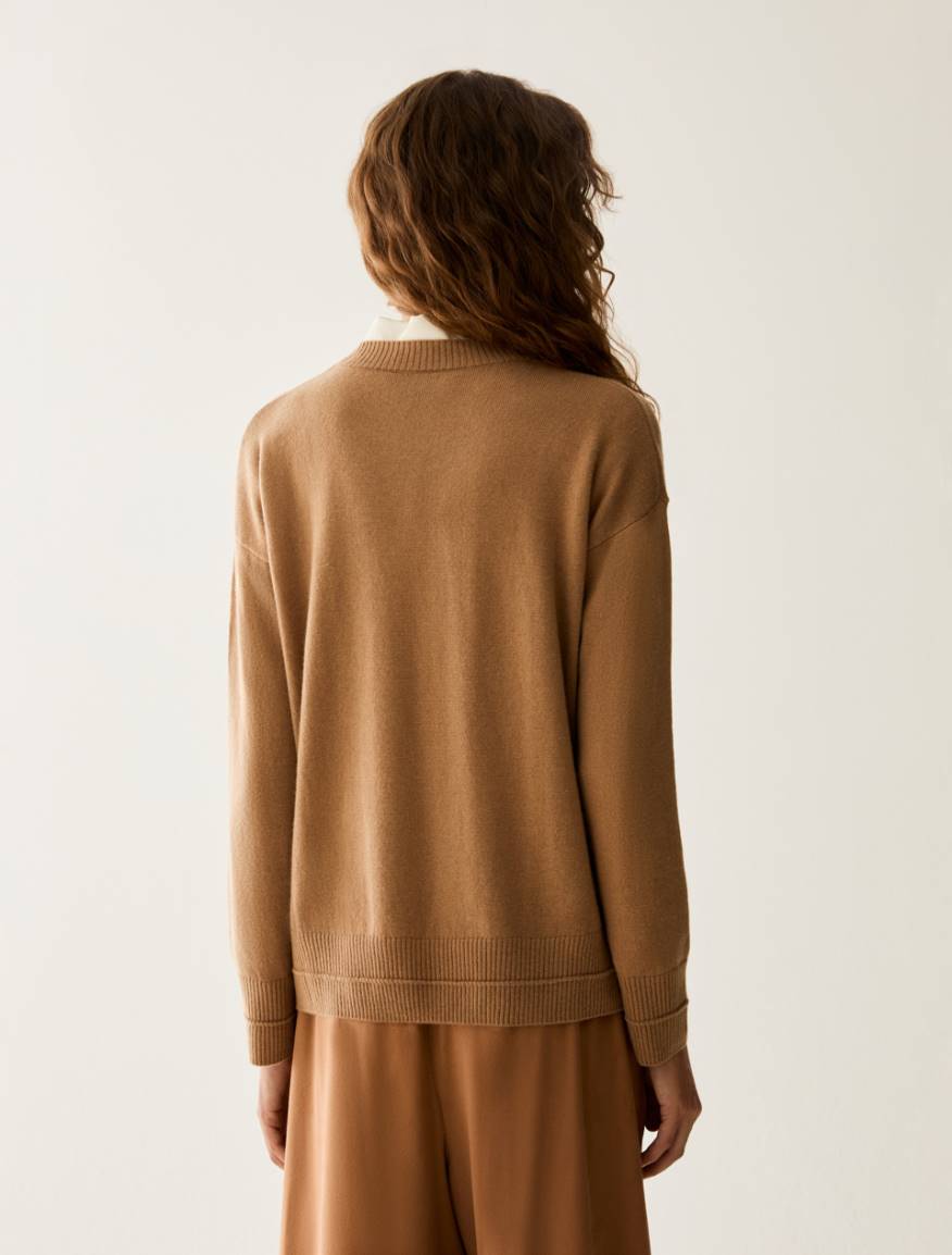 Wool and cashmere jumper - CINNAMON - Pennyblack - 4