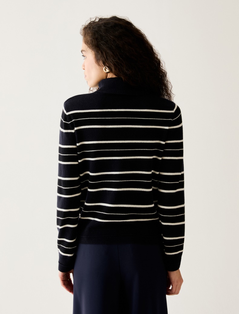 Wool/cashmere polo-neck jumper - Pennyblack - 3